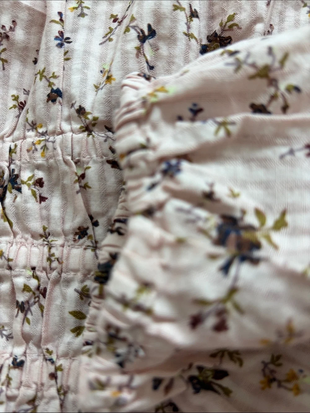 Madewell Sophia 100% Cotton Floral Cinched Waist Peasant Top. Like new!
